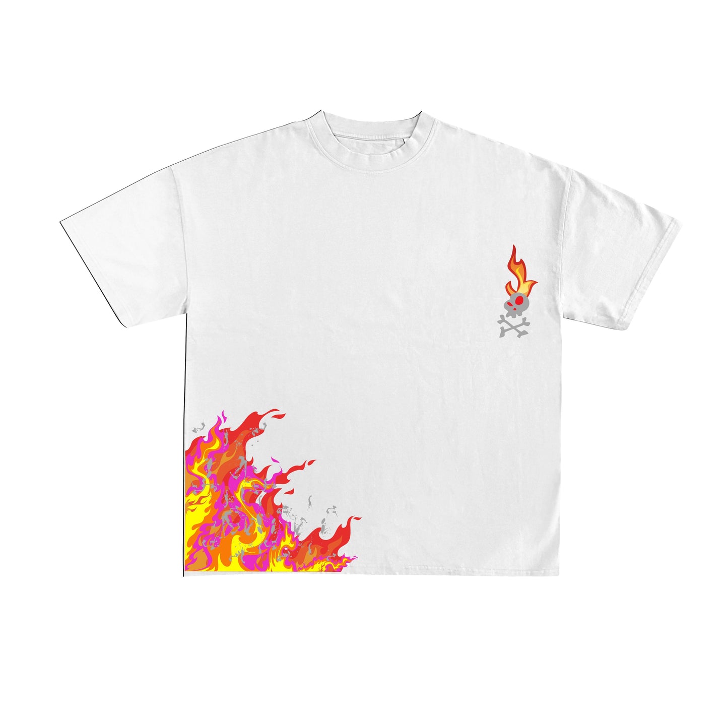 Fire Tee Shirt - White